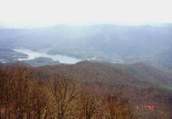 Fontana Dam Lake from the fire tower